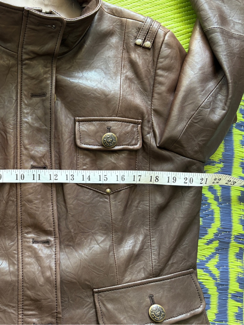 Vintage Danier Buttery Soft Leather Jacket In a Rich Chocolate Brown Size L Fall - Picture 12 of 15